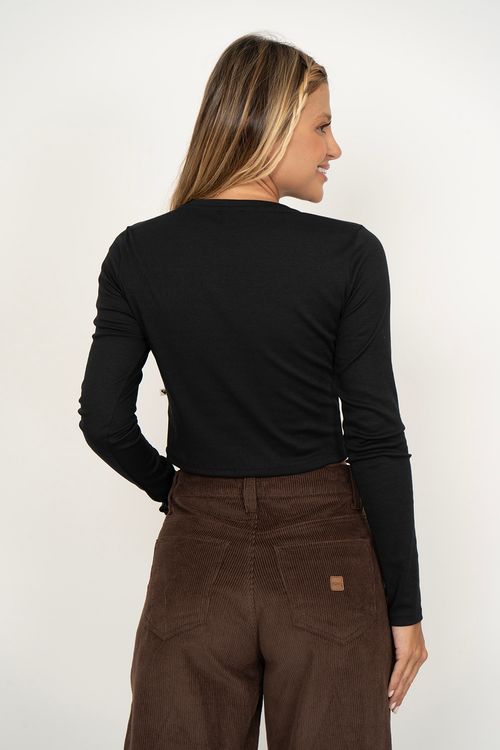 Blusa Roxy M/L Roxy Casual Preto
