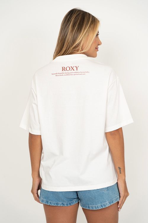 Camiseta Roxy M/C Natural Beauty Snow White