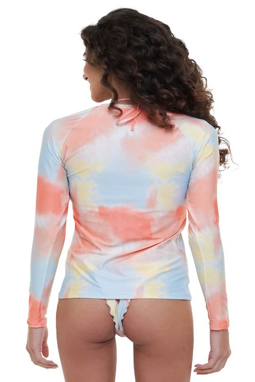 Camiseta Surf Roxy M/L Lets Surf Branco