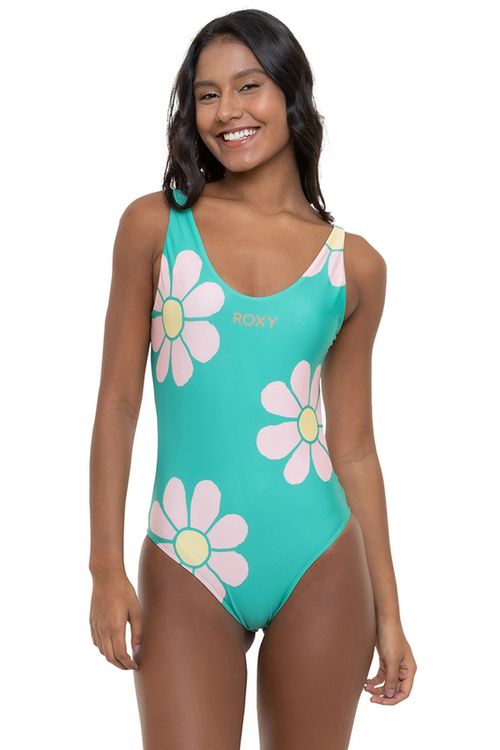Maiô Roxy Pop Surf One Piece Verde
