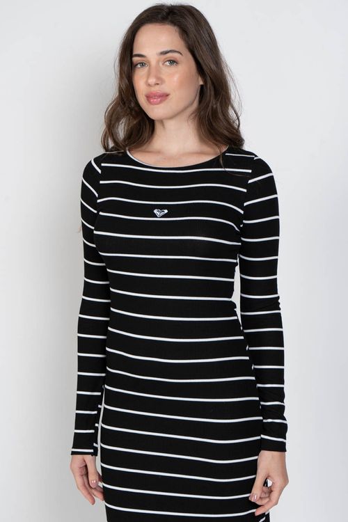 Vestido Roxy Roxy List Preto