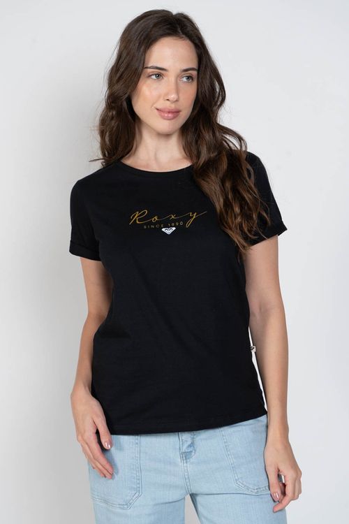 Blusa Roxy M/C Shine Bright Preto