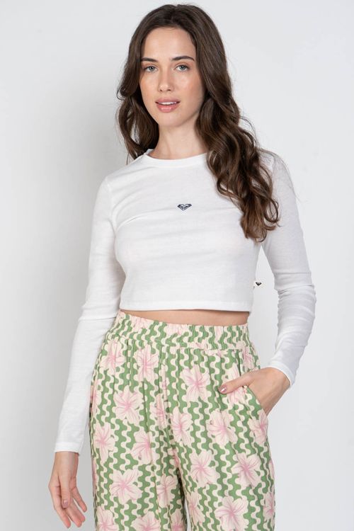 Blusa Roxy M/L Baby T Off White