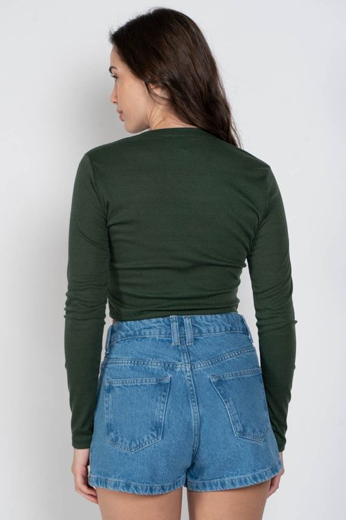 Blusa Roxy M/L Baby T Verde