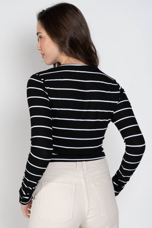 Blusa Roxy M/L Rise Vibe Preto