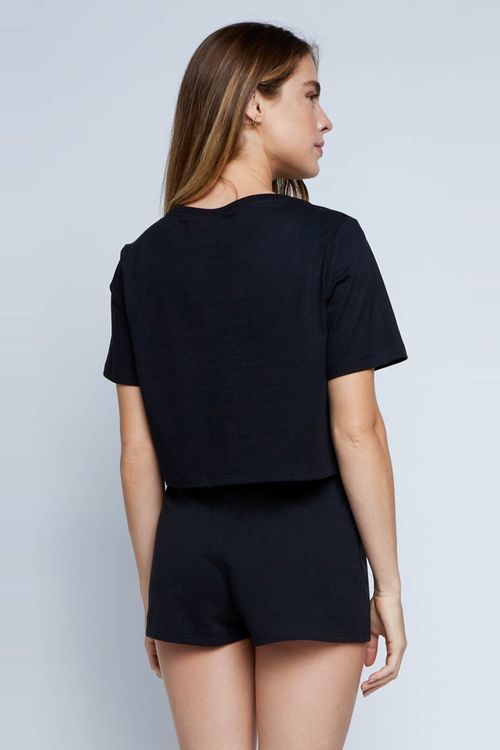 Blusa M/C Noon Ocean Preto