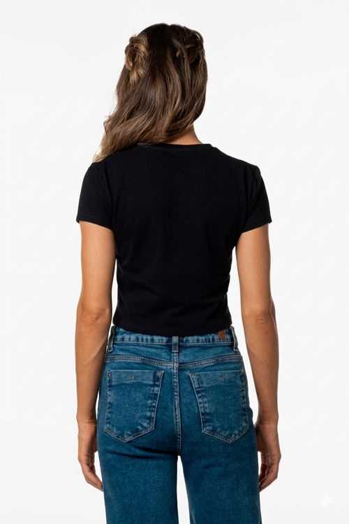 Camiseta Roxy M/C Ocean Heart  Preto