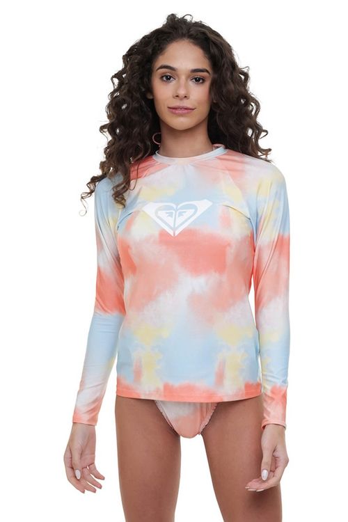 Camiseta Surf Roxy M/L Lets Surf Branco