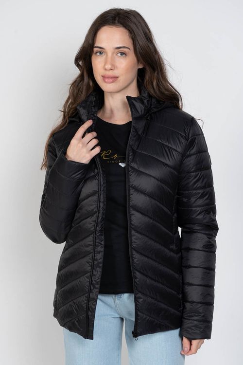 Jaqueta Roxy Coastel Road Hooded Preto
