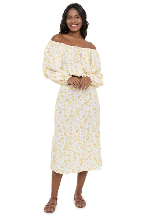 Saia Roxy Burnin Love Again Snow White Mini Flower Dits
