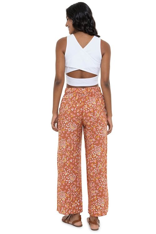 Calça Roxy Midnight Avenue Baked Clay Dancing Days