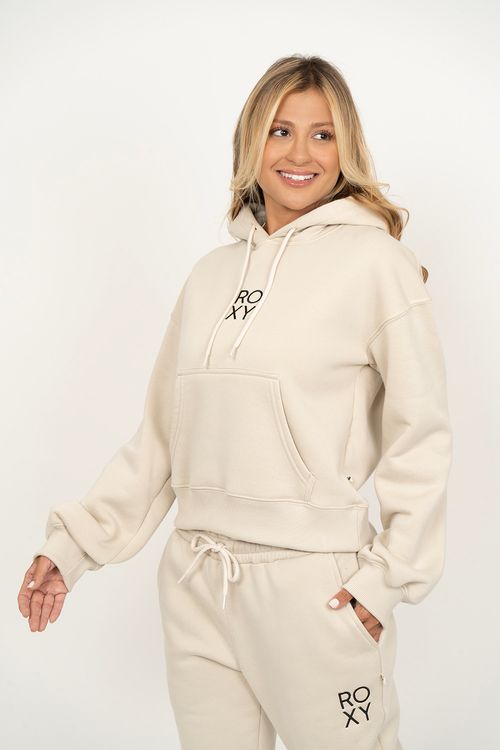 Moletom Roxy Fech Chic Basic Bege