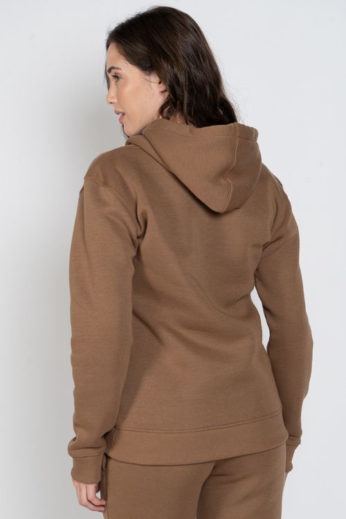 Moletom Roxy Fech Chic Basic Marrom