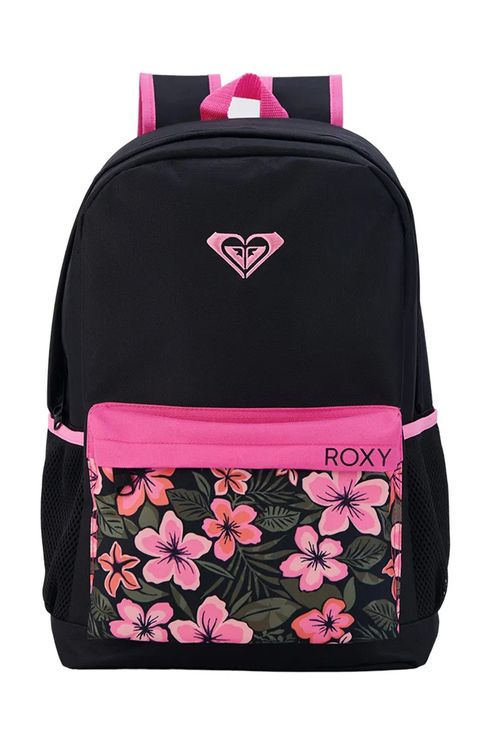 Mochila Roxy 17 Esportiva Pop 01 Preto Estampado
