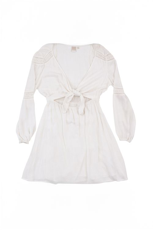 Vestido Roxy White Hills Imp Marshmellow