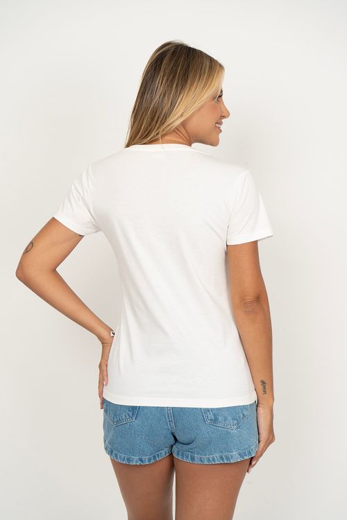 Camiseta Roxy M/C Beach Always Snow White
