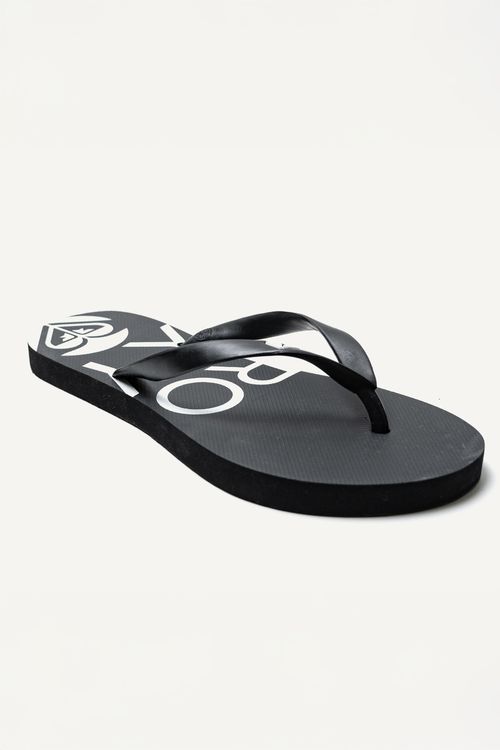 Chinelo Roxy Circle Logo Preto