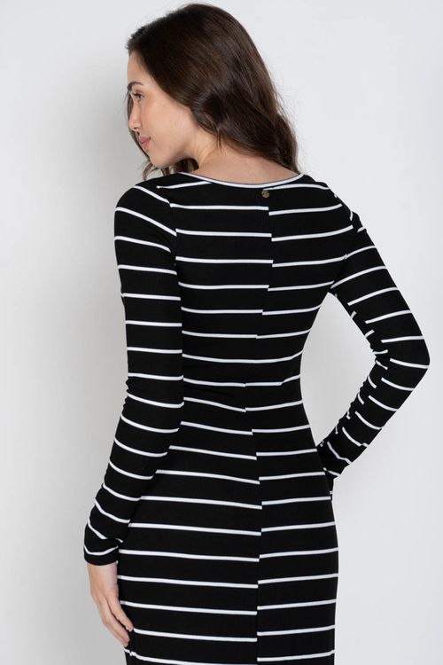 Vestido Roxy Roxy List Preto