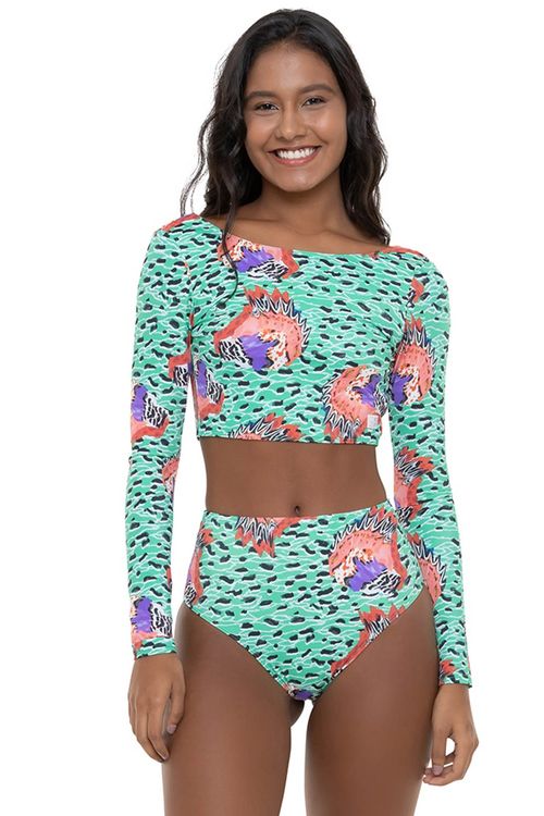 Biquíni Roxy Calcinha Stella Jean X Roxy Mod Holy Green Melie