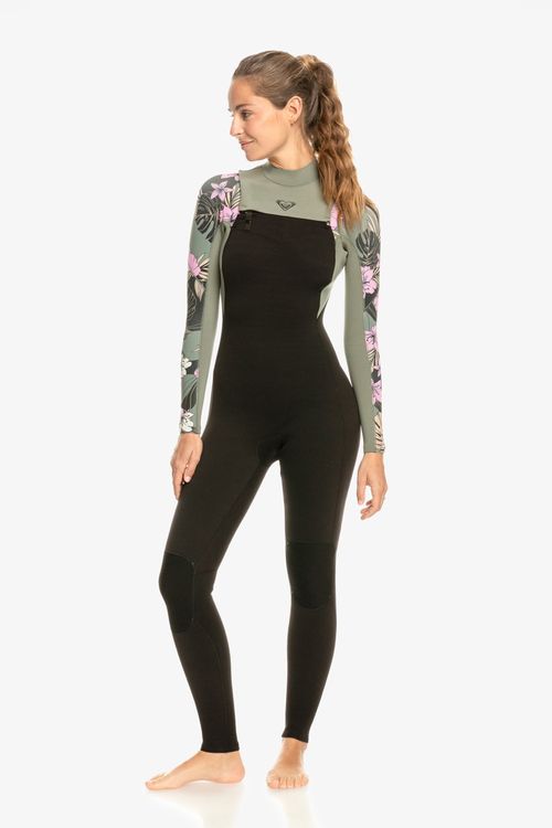 Wetsuit Roxy 3/2 Elite Xt Stretch Fz Gbs Black