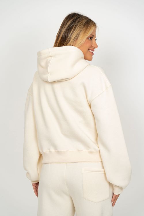 Moletom Roxy Fech Chic Basic Off White