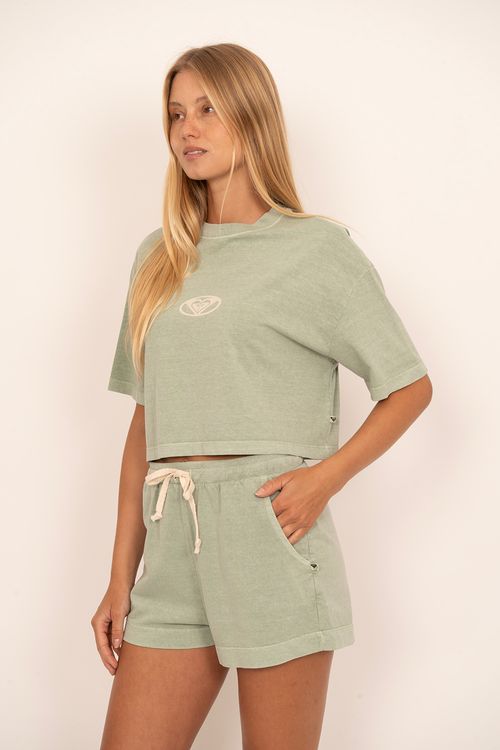 Blusa Roxy M/C New Logo Verde