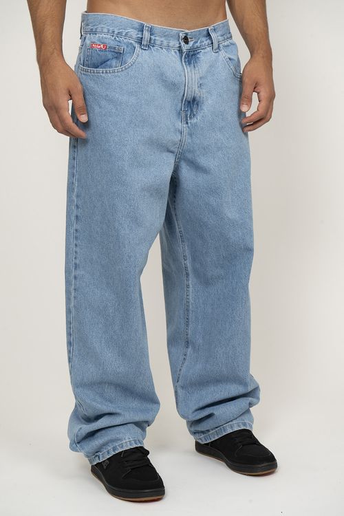 Calça Quiksilver Jeans Oversized Azul