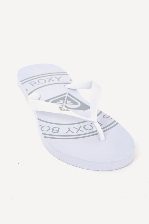 Chinelo Roxy Round Branco