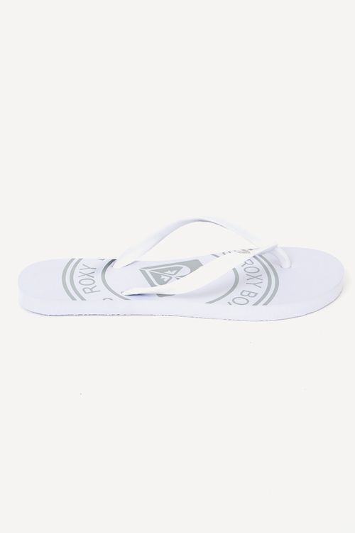 Chinelo Roxy Round Branco