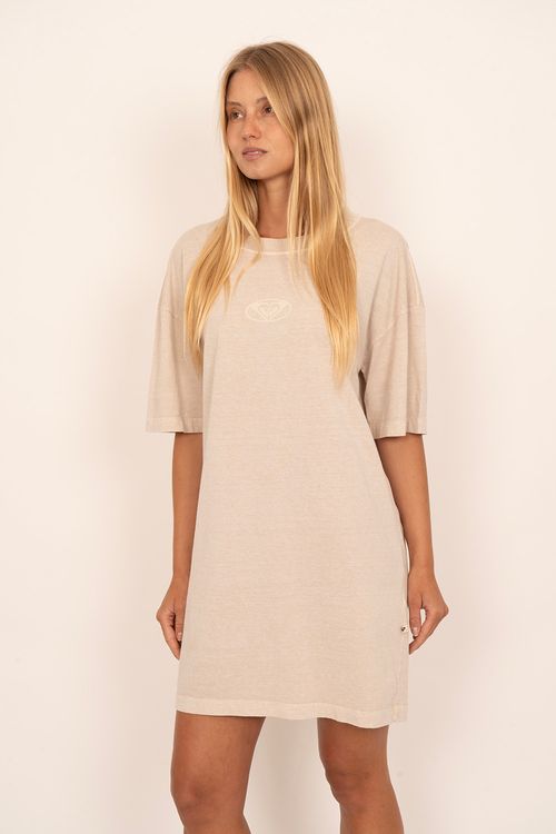 Vestido Roxy Overdressed Areia