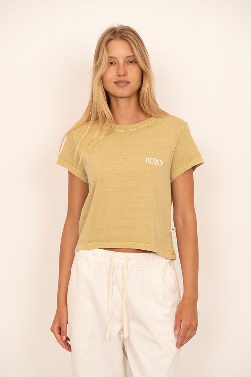 Blusa Roxy M/C Clean Beach Verde
