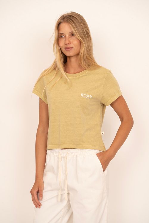 Blusa Roxy M/C Clean Beach Verde